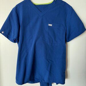 FIGS Leon Top and Tansen Jogger Scrub Set - Shocking Blue (LIMITED COLOR)